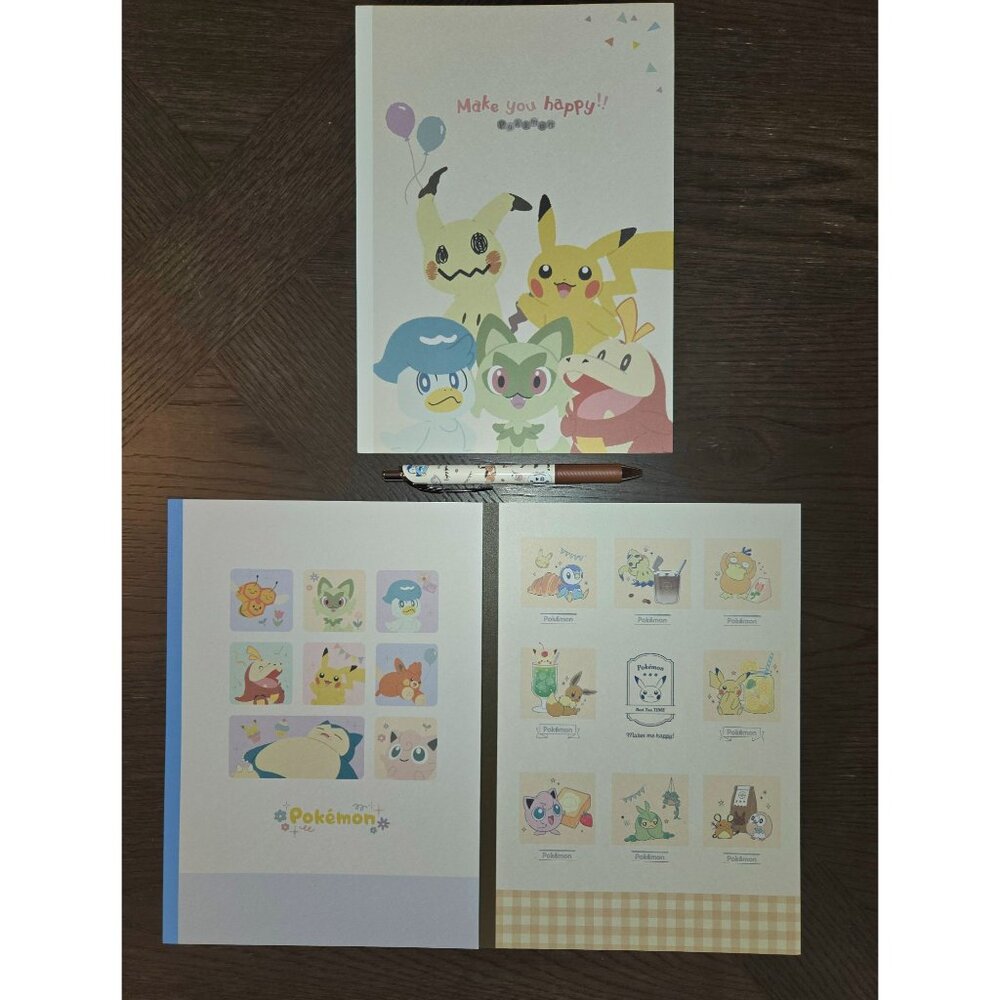 From my trip to Japan: Pokemon Pen and Lot of 3 Notebooks‎